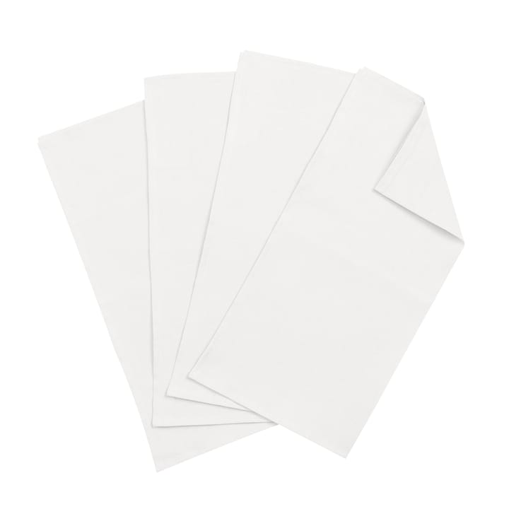 Clean Servietten 45  x  45cm 4er Pack - White - Scandi Living