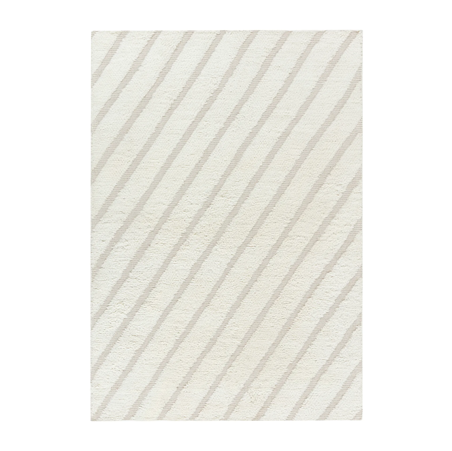 Cozy line Wollteppich naturweiß, 170x240 cm Scandi Living