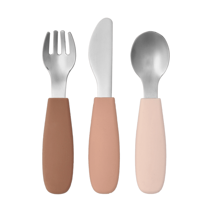 Dine Besteckset Silikon 3 Teile - Blush - Scandi Living