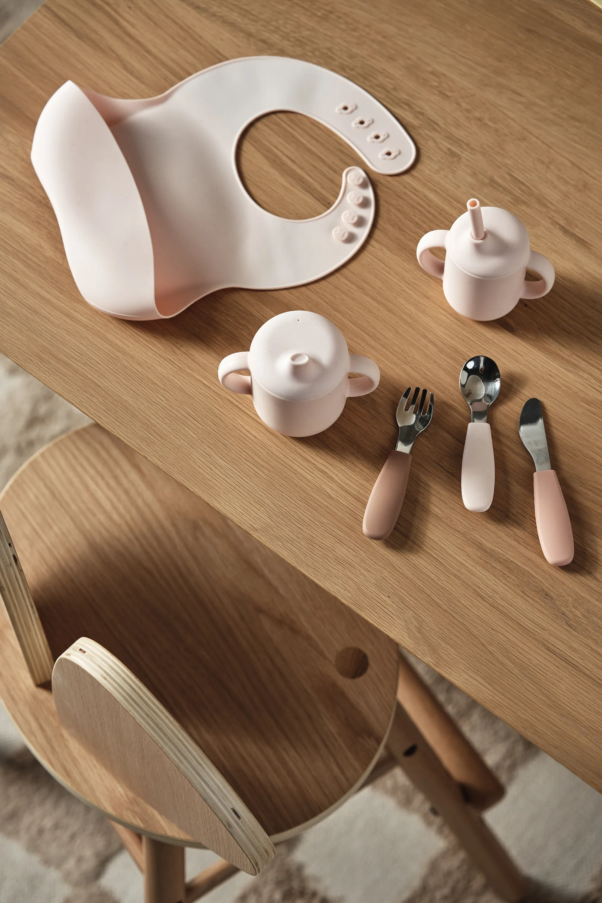 Dine Besteckset Silikon 3 Teile, Blush Scandi Living