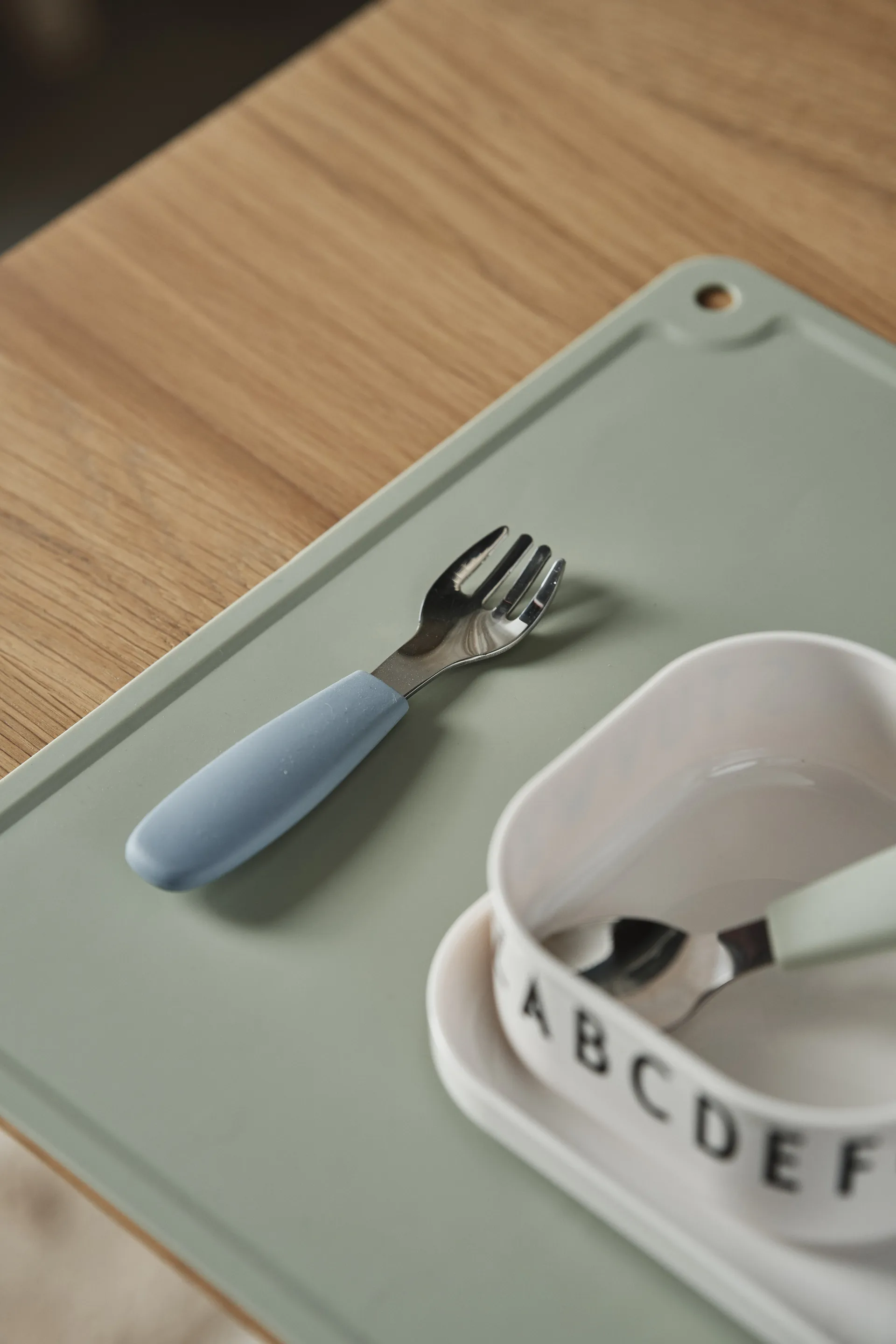 Dine Besteckset Silikon 3 Teile, Green-blue Scandi Living