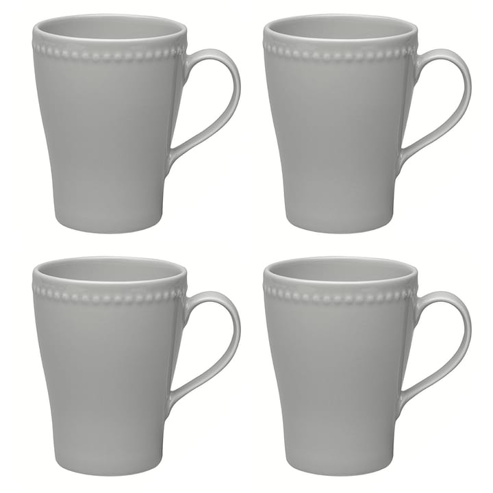 Dots Tasse 35cl 4er Pack - Grau - Scandi Living