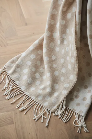 Droplets Baumwolldecke 130 x 185cm - Beige - Scandi Living