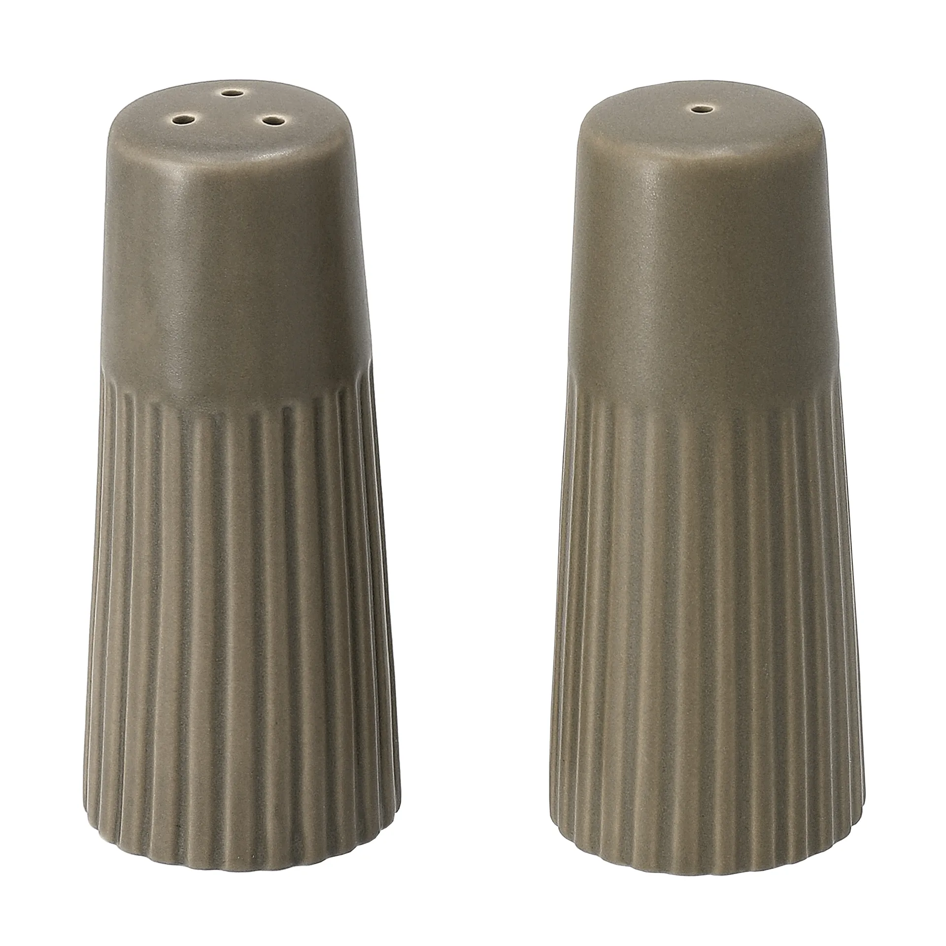 Edge Salz- & Pfefferstreuer 2-teilig, Grün, Ø3,8x8,7 cm Scandi Living
