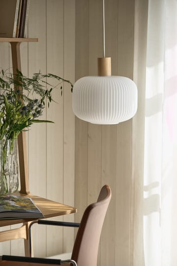 Fair Pendelleuchte Ø30cm - Milchglas-Esche - Scandi Living