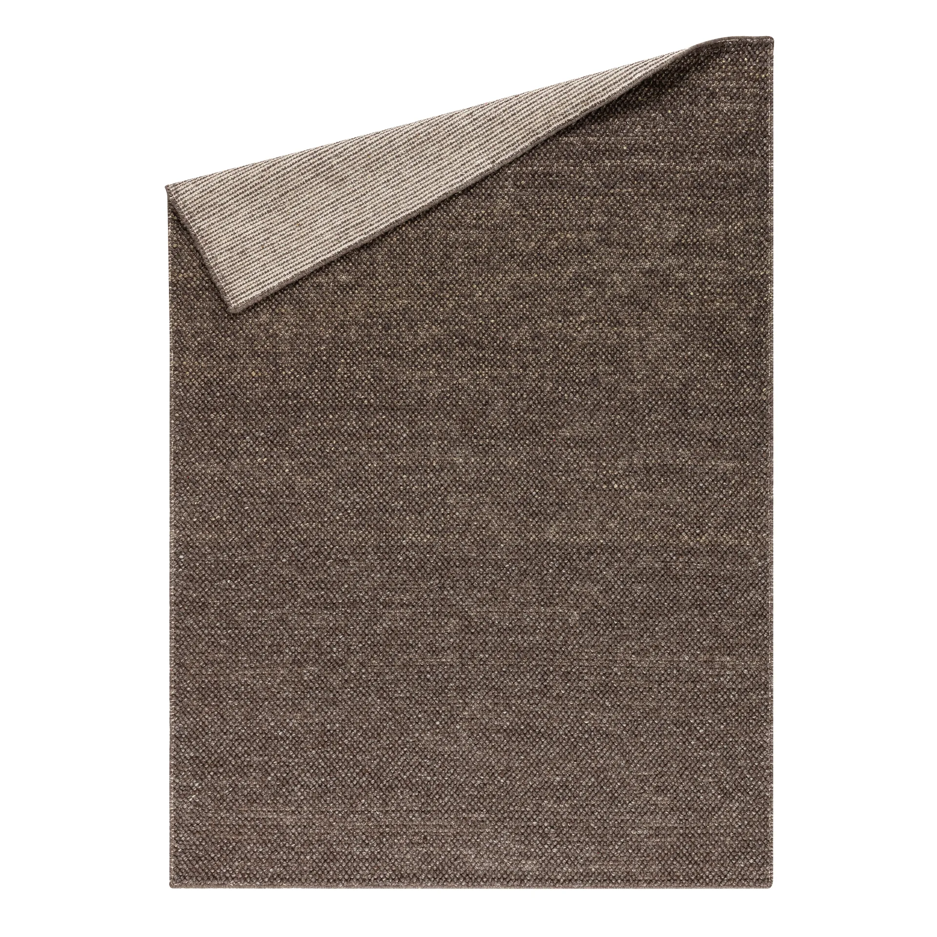 Flock Wollteppich naturbraun, 170 x 240cm Scandi Living