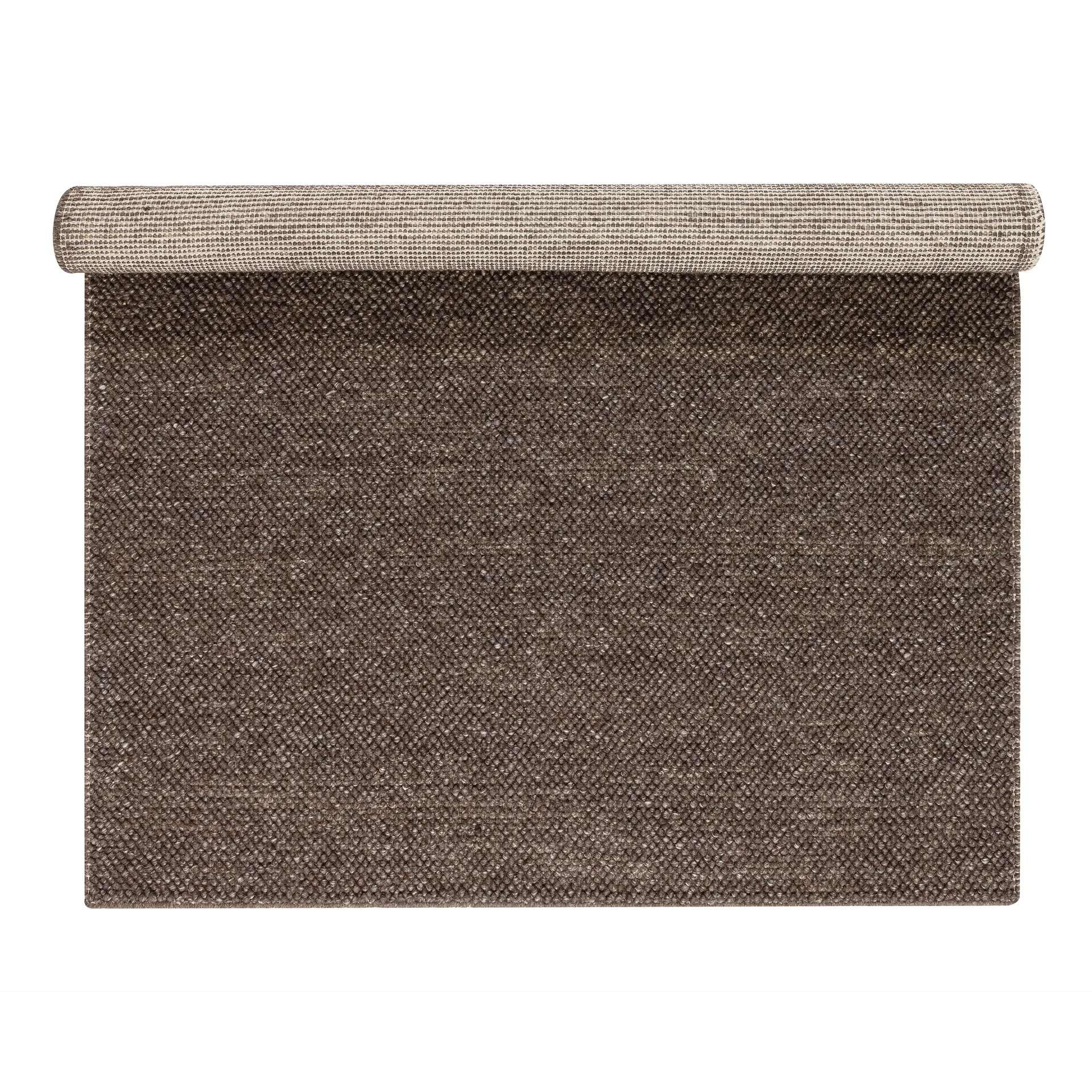 Flock Wollteppich naturbraun, 170 x 240cm Scandi Living