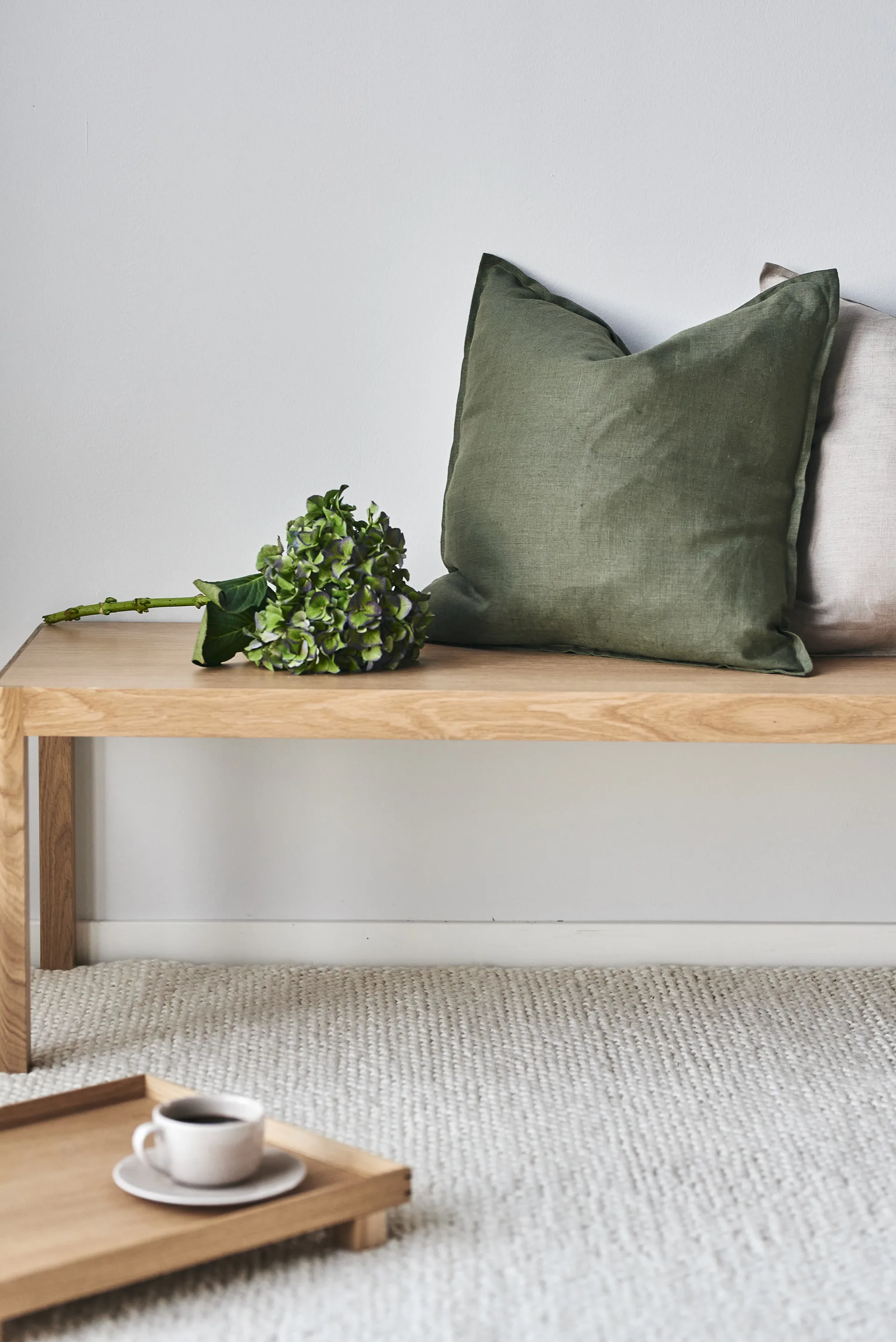 Flock Wollteppich naturweiß, 170x240 cm Scandi Living