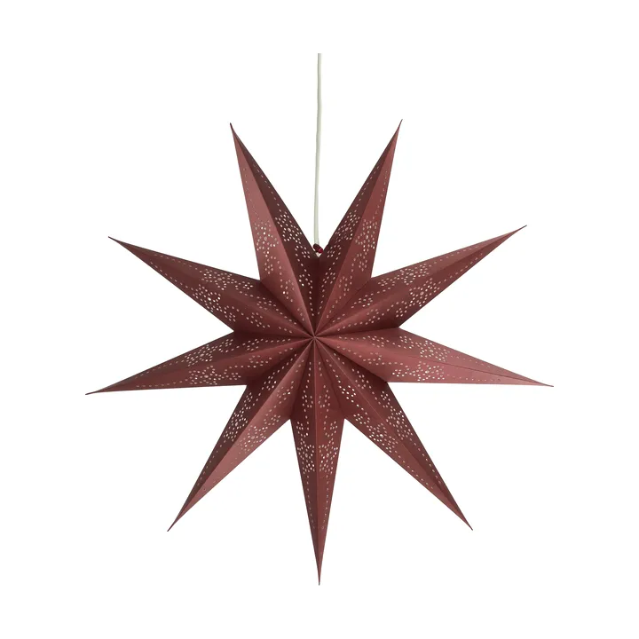 Folk Adventsstern - Burgundy, Ø45 cm - Scandi Living