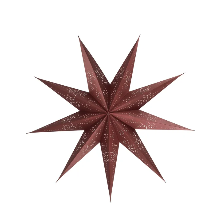 Folk Adventsstern - Burgundy, Ø60 cm - Scandi Living