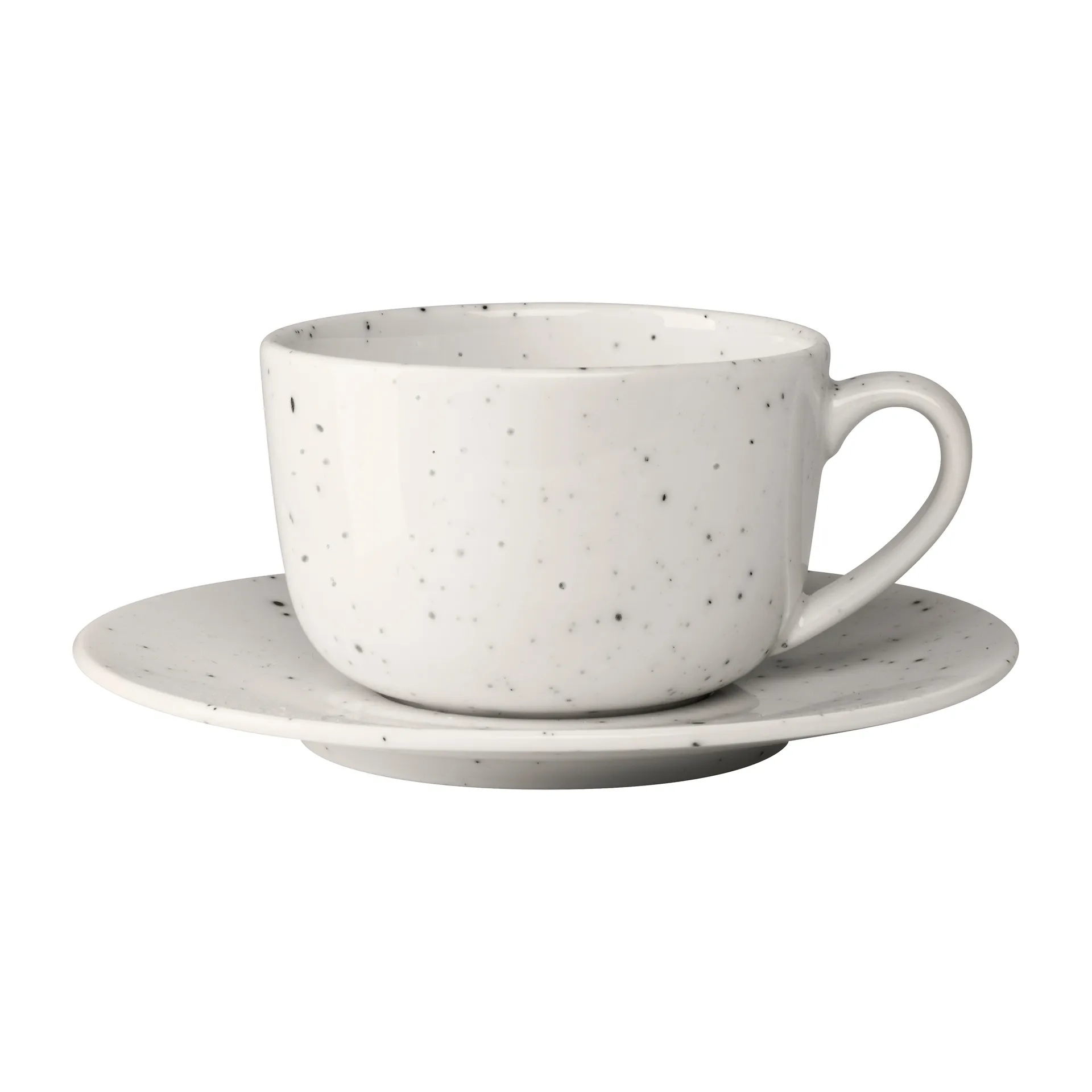 Freckle Tasse mit Untertasse 26cl, Weiß Scandi Living