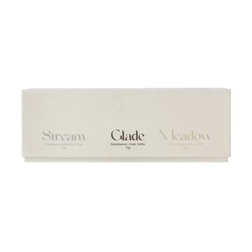 Geschenkverpackung Duftkerze 70g 3er-Pack - Stream/Glade/Meadow - Scandi Living