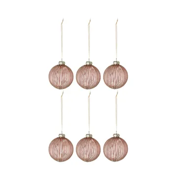 Holiday Weihnachtskugel 6er-Pack - Rose gold - Scandi Living