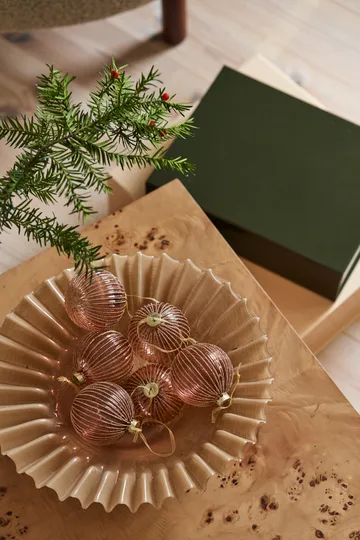 Holiday Weihnachtskugel 6er-Pack - Rose gold - Scandi Living