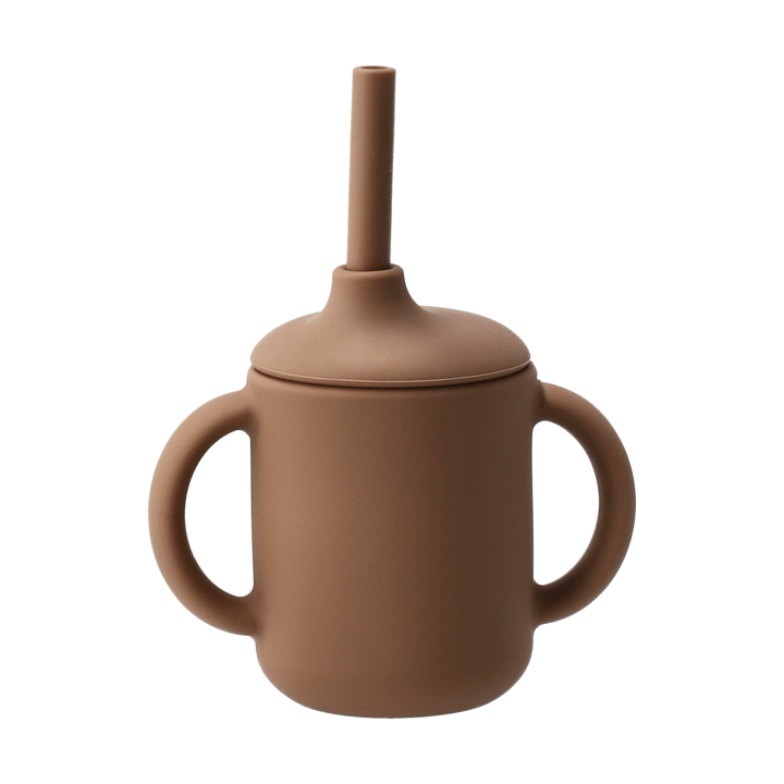 Idun Becher mit Strohhalm Silikon 120 ml - Hazel - Scandi Living