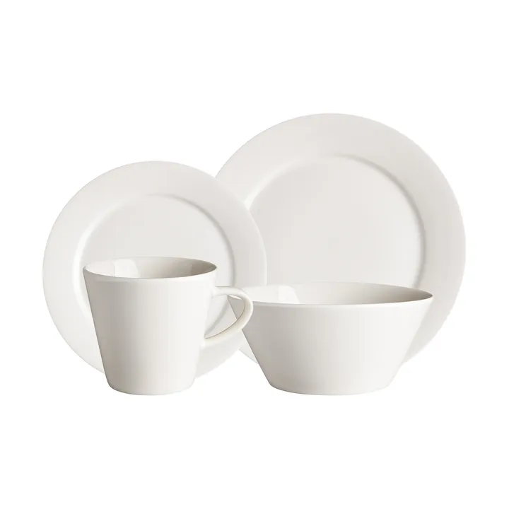 Kalk Service-Set 16 Teile - Weiß - Scandi Living