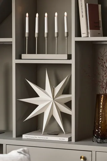 Kindle portabel Adventsleuchter 30 cm - Beige - Scandi Living