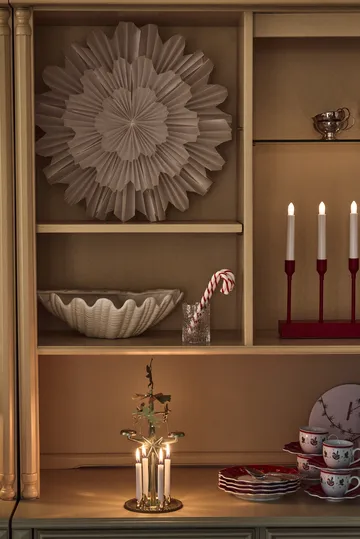 Kindle portabel Adventsleuchter 30 cm - Dunkelrot - Scandi Living