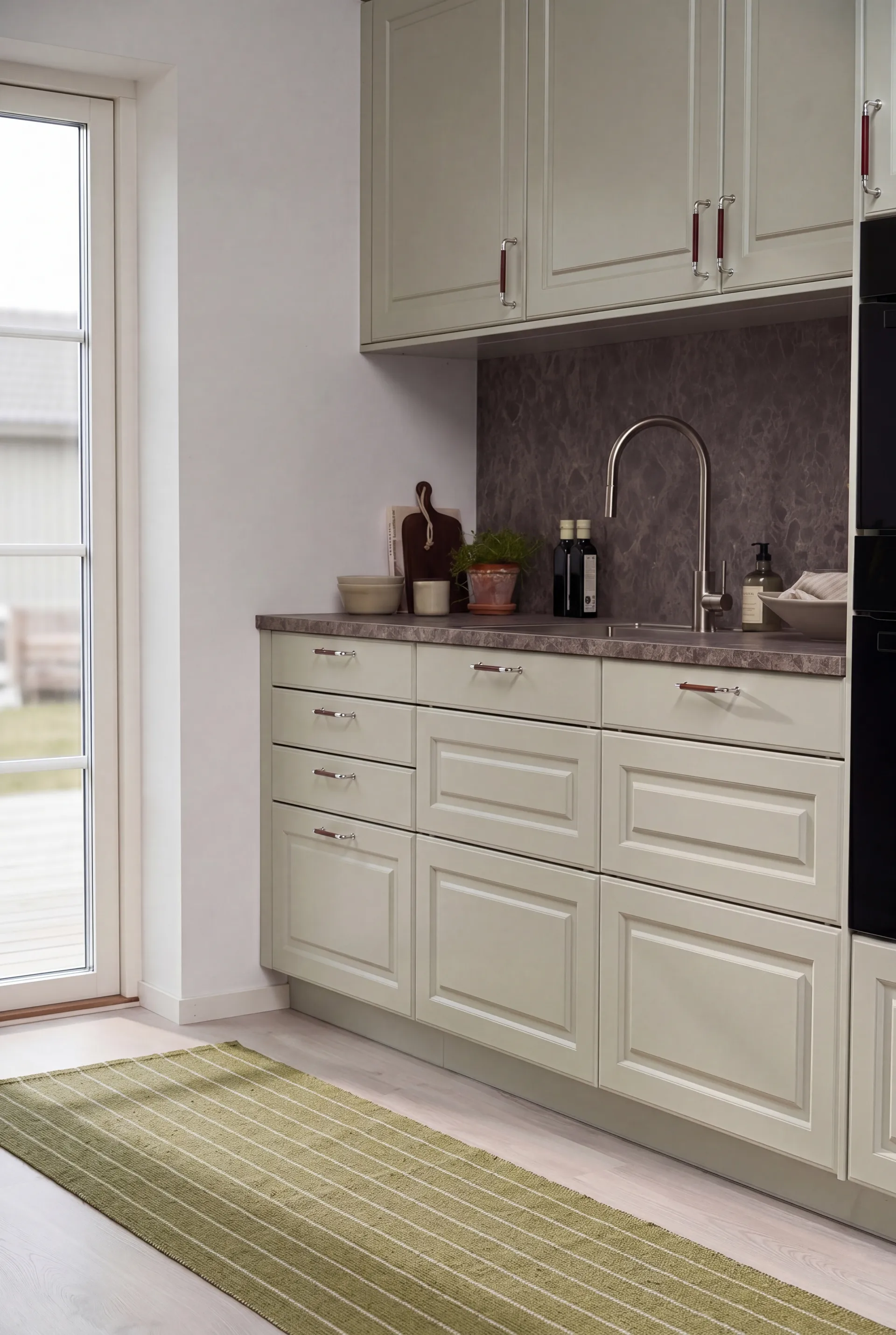 Lane Läufer, Olive green, 70x250 cm Scandi Living