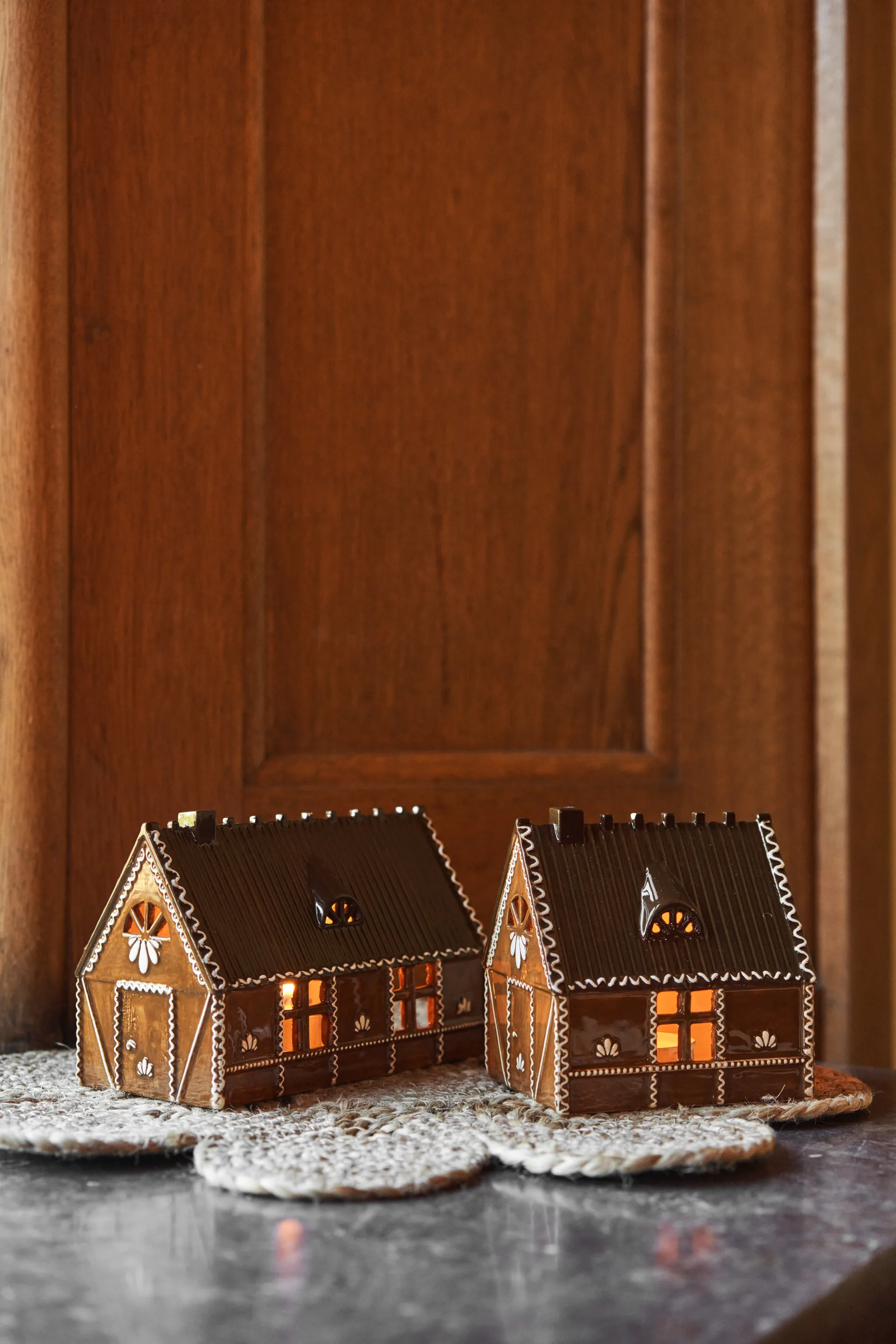 Lebkuchen-Lichthaus, 18 cm Scandi Living