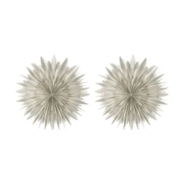 Luna Adventsstern Ø80 cm 2er-Pack - Weiß mit Punkten - Scandi Living