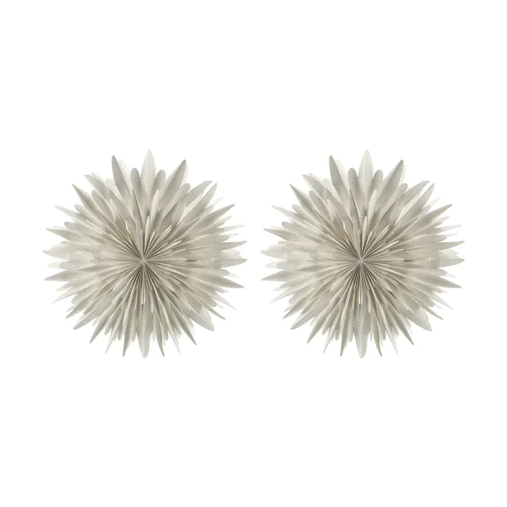 Luna Adventsstern Ø80 cm 2er-Pack - Weiß mit Punkten - Scandi Living