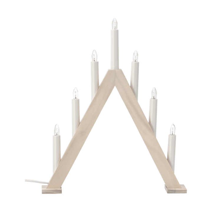 Nord Adventsleuchter 40 cm - Weiß lasiert - Scandi Living