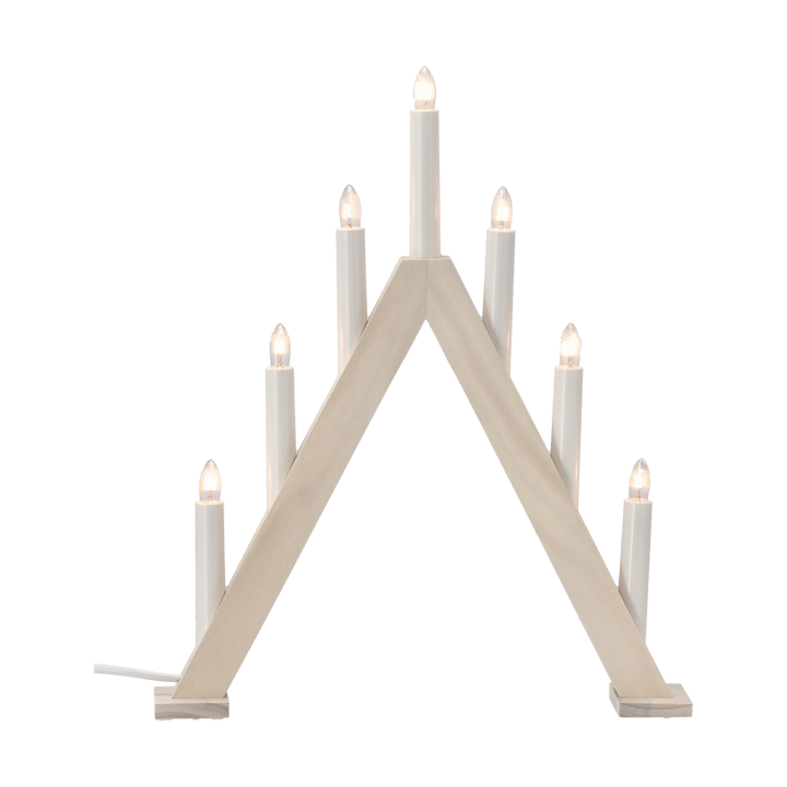 Nord Adventsleuchter 40 cm, Weiß lasiert Scandi Living