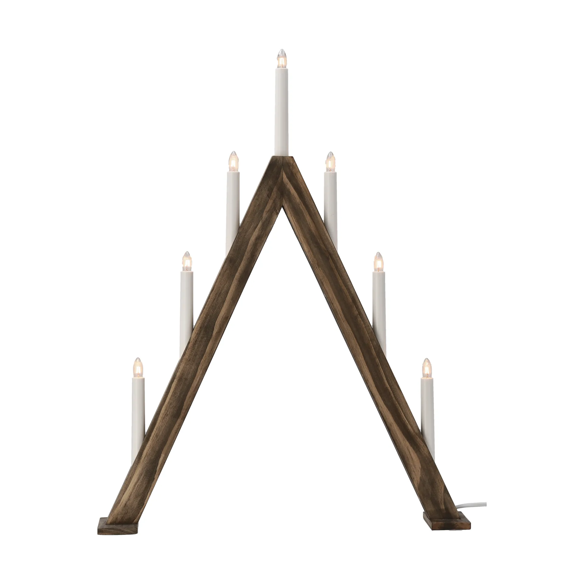 Nord Adventsleuchter 60 cm, Dunkel gebeizt Scandi Living