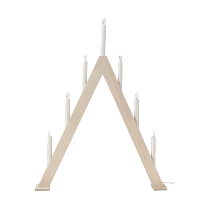 Nord Adventsleuchter 60 cm - Weiß lasiert - Scandi Living