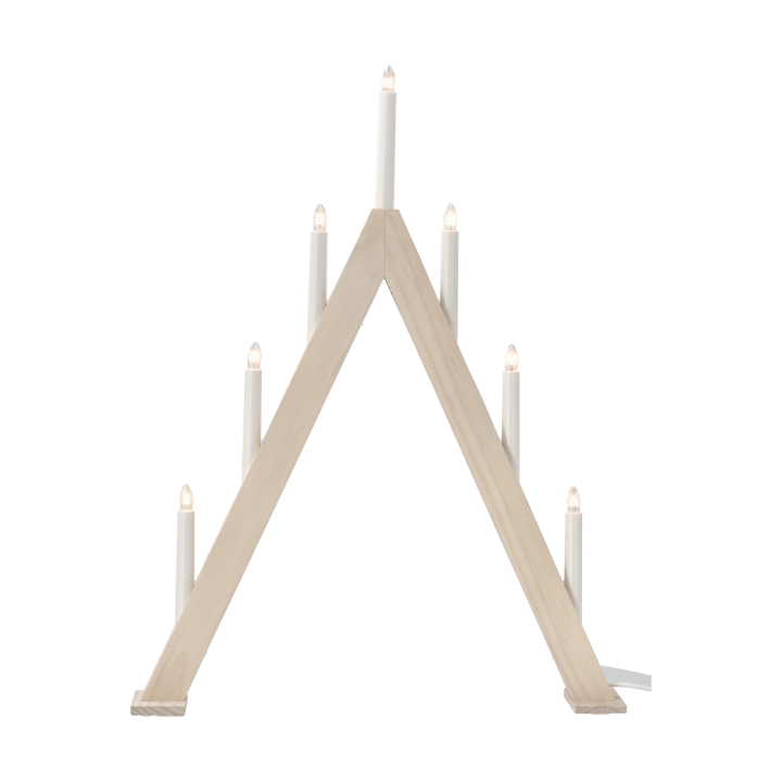 Nord Adventsleuchter 60 cm, Weiß lasiert Scandi Living