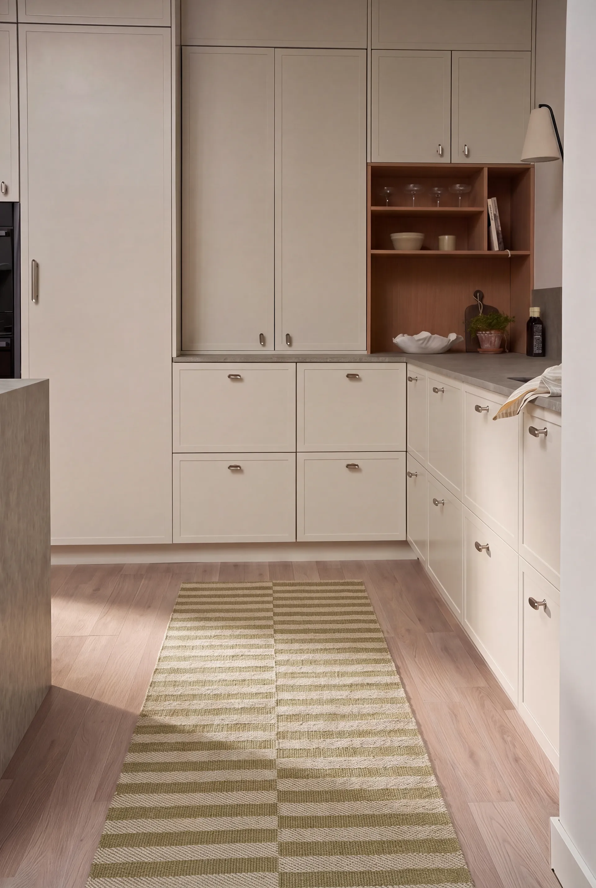 Path Läufer, Olive green, 70x250 cm Scandi Living