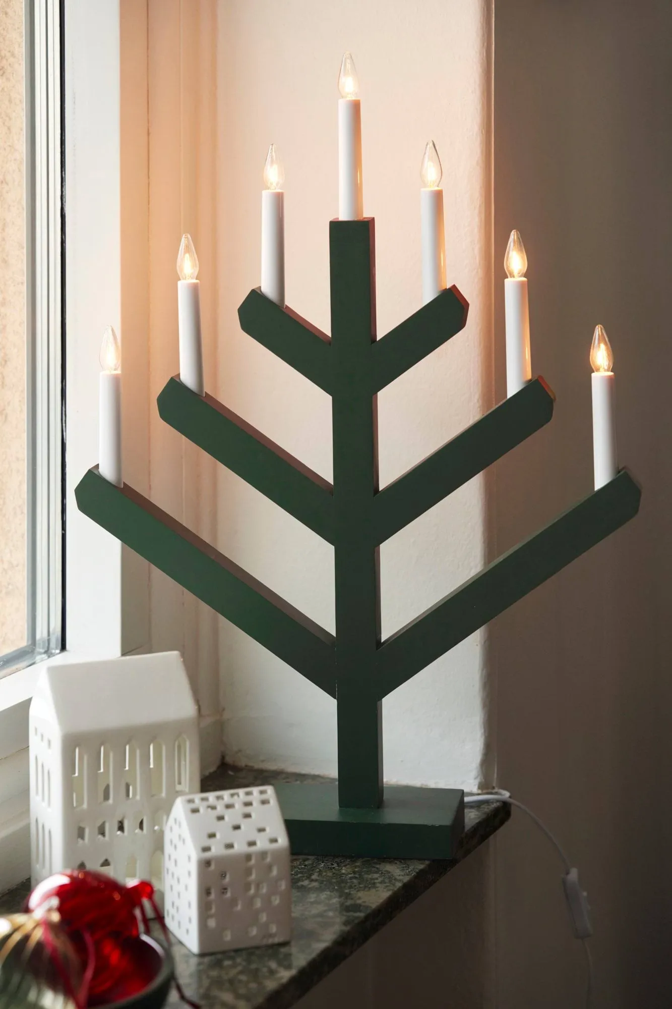 Pine Adventskerzenhalter 62cm, Grün Scandi Living
