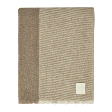 Row gestreiftes Wollplaid - Beige, 120 x 185cm - Scandi Living
