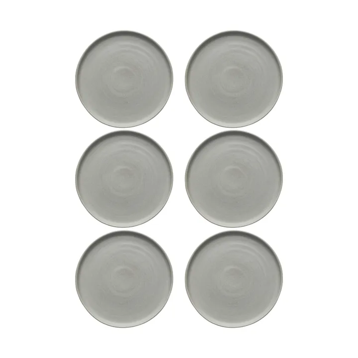 Sandsbro kleiner Teller hellgrau, Ø20 cm, 6er pack - Scandi Living