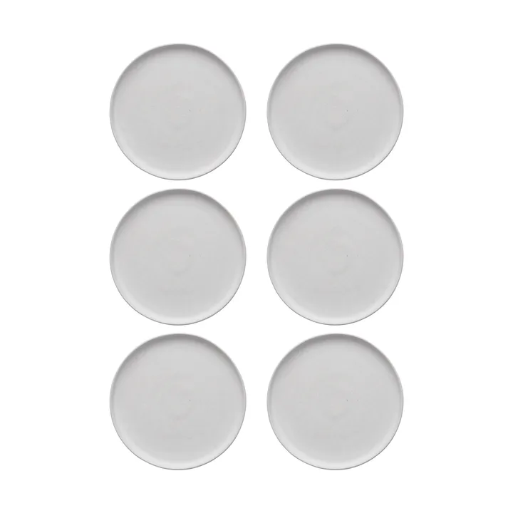 Sandsbro kleiner Teller offwhite, Ø20 cm, 6er pack - Scandi Living