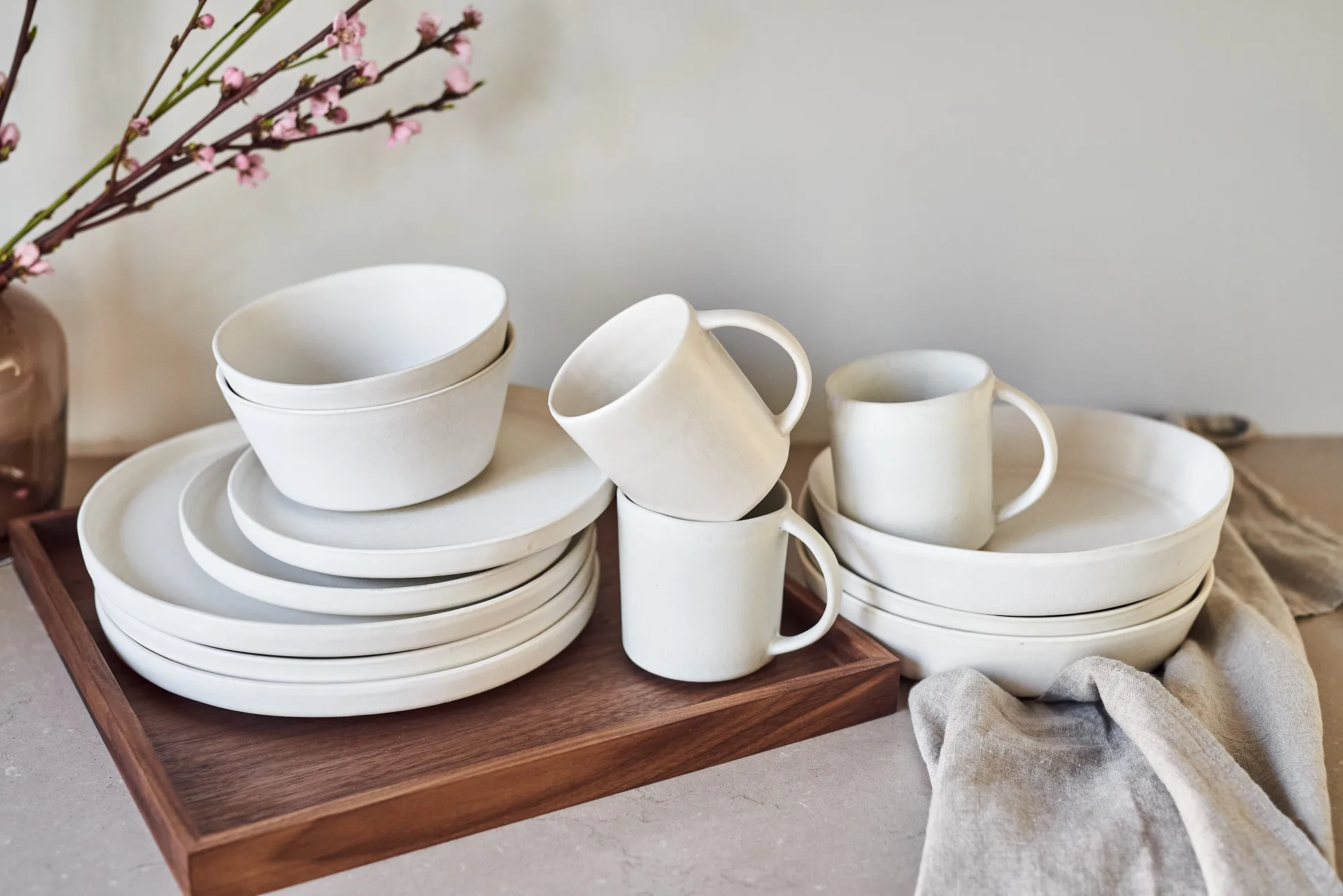 Sandsbro kleiner Teller offwhite, Ø20 cm, 6er pack,  Scandi Living