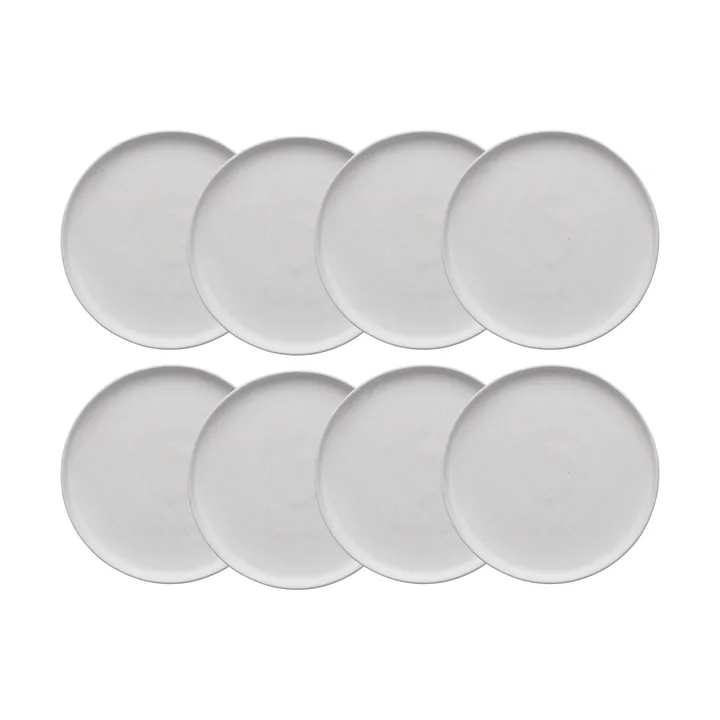 Sandsbro kleiner Teller offwhite, Ø20 cm, 8er pack - Scandi Living