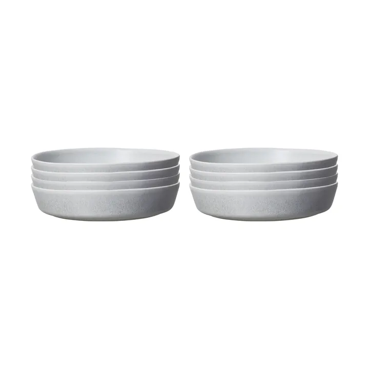 Sandsbro Pastateller hellgrau, Ø23 cm, 8er pack - Scandi Living