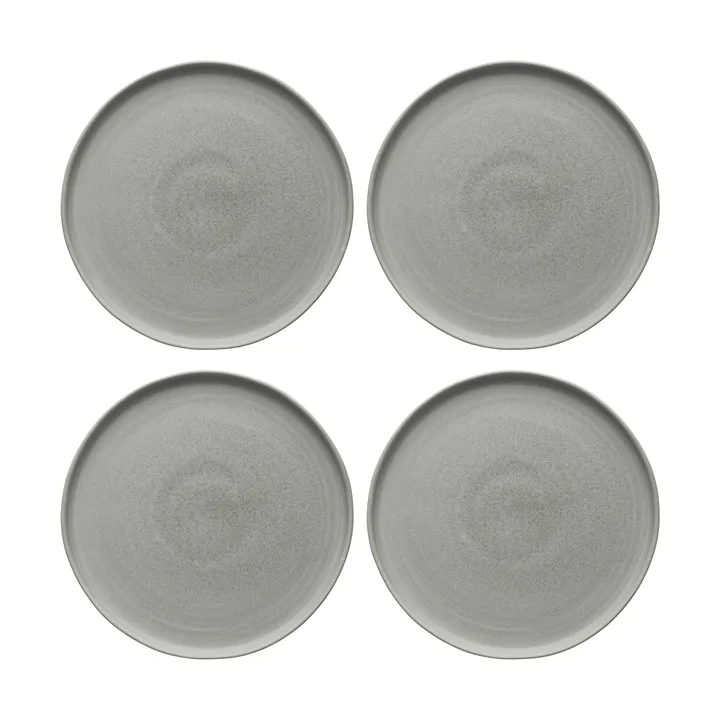 Sandsbro Speiseteller hellgrau, Ø26 cm, 4er pack - Scandi Living