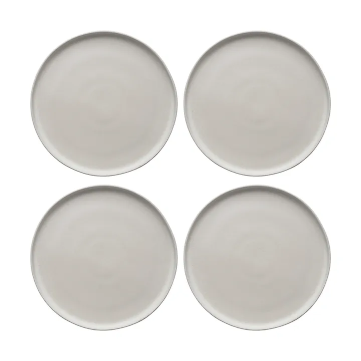 Sandsbro Speiseteller offwhite, Ø26 cm, 4er pack - Scandi Living