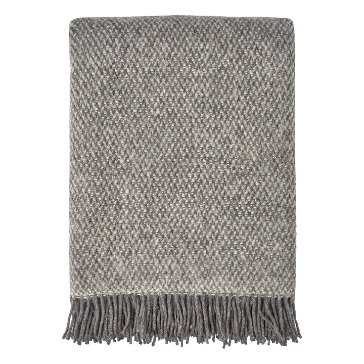 Sandstone Wolldecke 130 x 180cm - Grau - Scandi Living