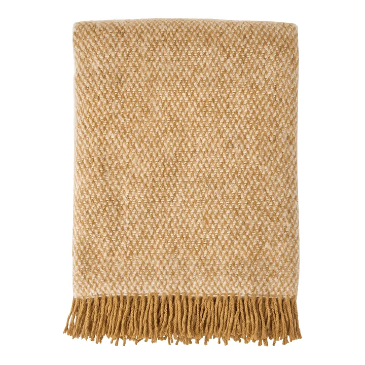 Sandstone Wolldecke 130 x 180cm - Mustard - Scandi Living