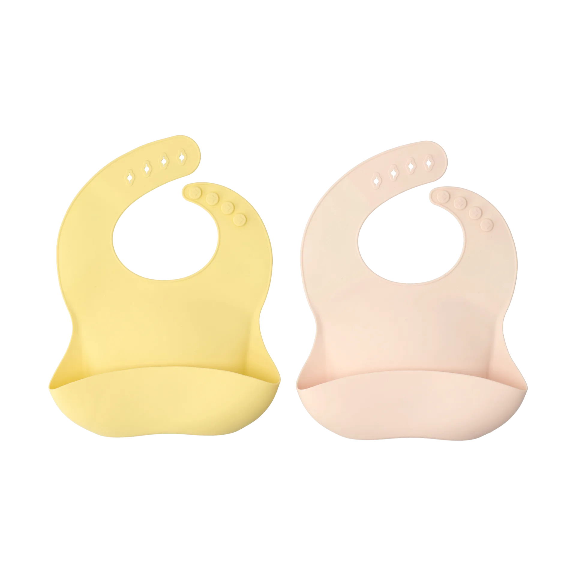 Silly Lätzchen Silikon 2er-Pack, Blush-lemon Scandi Living