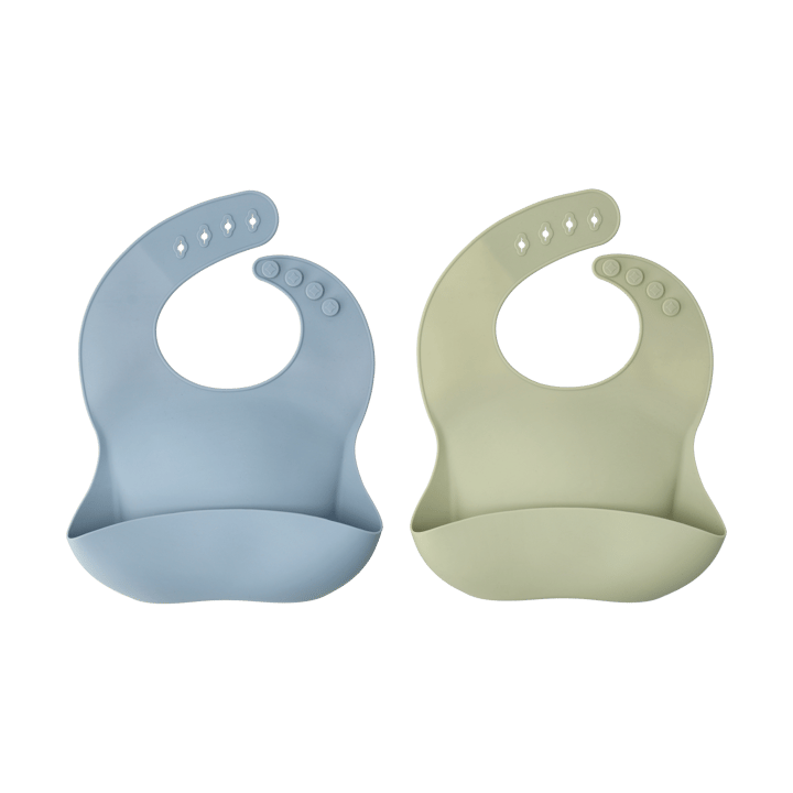 Silly Lätzchen Silikon 2er-Pack - Green-blue - Scandi Living