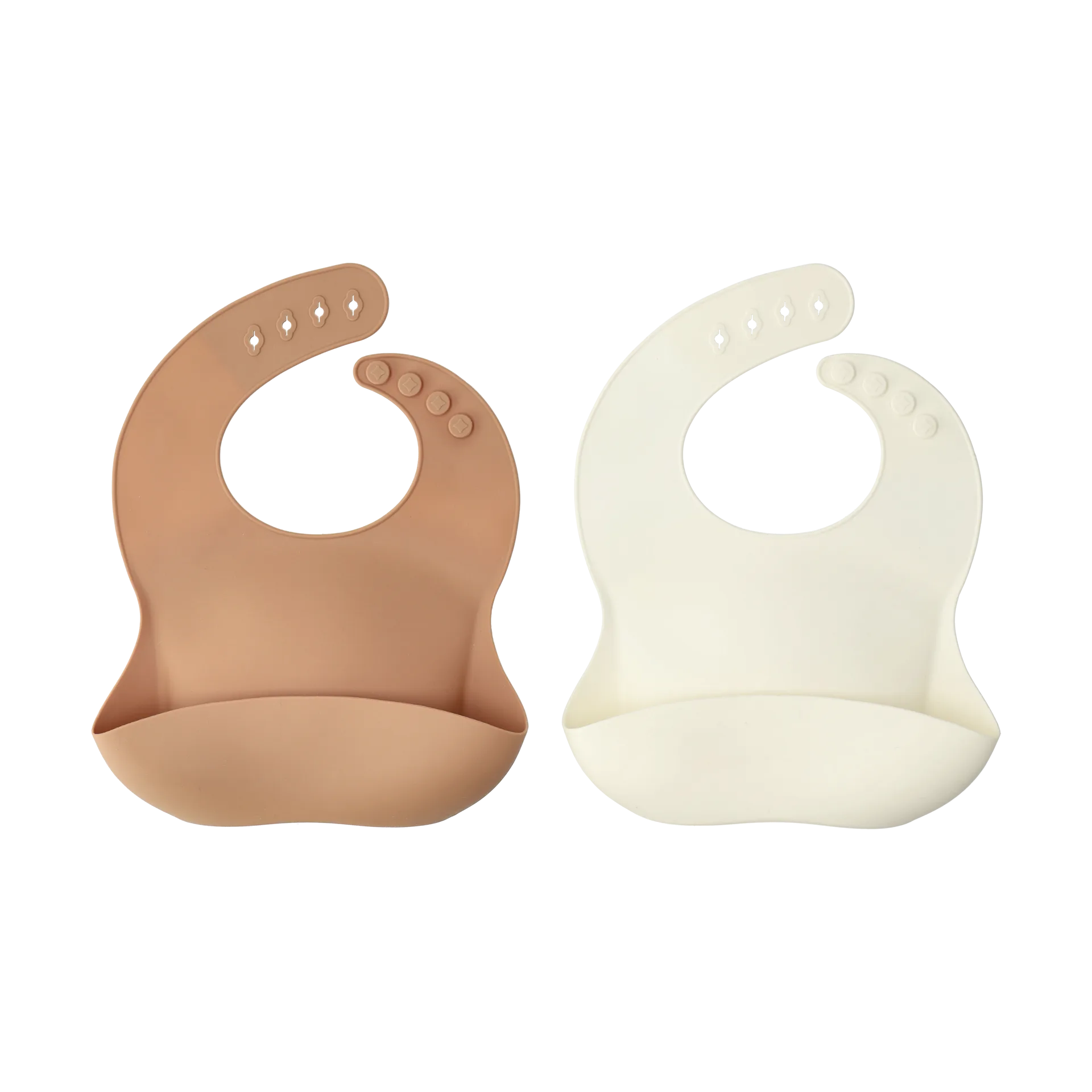 Silly Lätzchen Silikon 2er-Pack, Vanilla-hazel Scandi Living