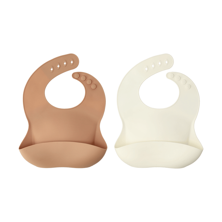 Silly Lätzchen Silikon 2er-Pack - Vanilla-hazel - Scandi Living