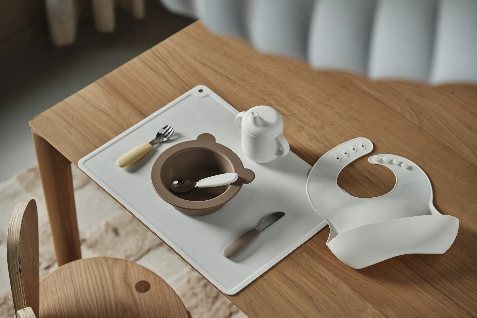 Silly Lätzchen Silikon 2er-Pack, Vanilla-hazel Scandi Living