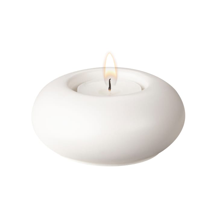 Stone Windlicht Ø9cm, Weiß Scandi Living