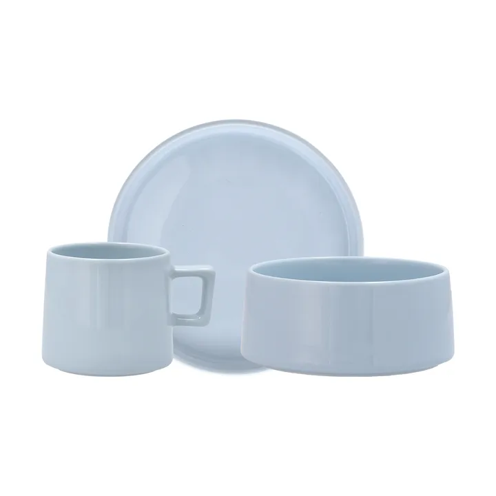 Taper Frühstücks-Set 12 Teile - Hellblau - Scandi Living